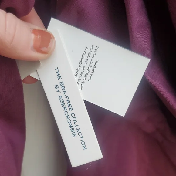 Abercrombie & Fitch Deep Purple Long Sleeve Top - Picture 6 of 6